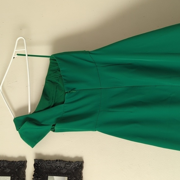 HP. BCBGMAXAZRIA Gown Annely One Shoulder Peplum Gown - Picture 8 of 14